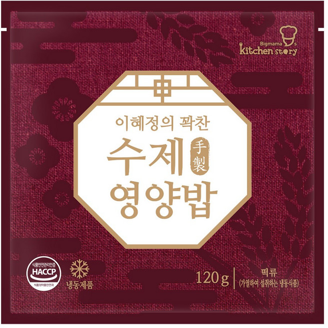 빅마마 이혜정의 꽉찬 수제 영양밥, 120g, 12개