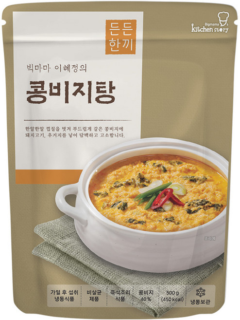 든든한끼 빅마마이혜정의 콩비지탕, 10개, 500g