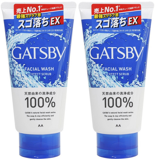 갸스비 훼이셜워시 퍼펙트스크럽 130g, 2개, 130ml