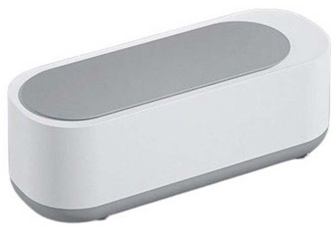 [KC인증] 미니 초음파 안경세척기 브러쉬 쥬얼리 다용도세척기, 화이트, 1개