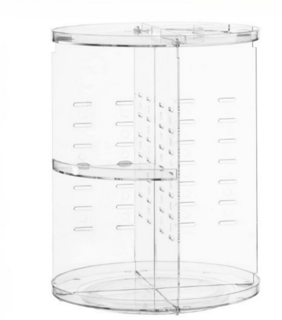 네스터몰 360도 회전 원형 화장품 정리함, 1개