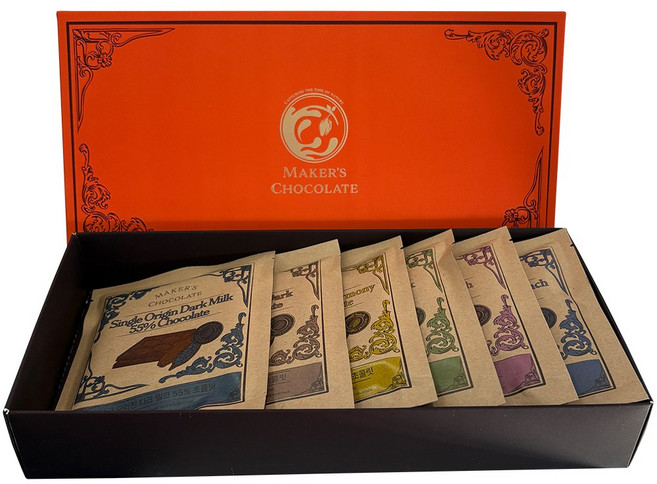 메이커스초콜릿 빈투바 초콜릿 30g X 6개 수제 고급 발렌타인데이 선물 답례품