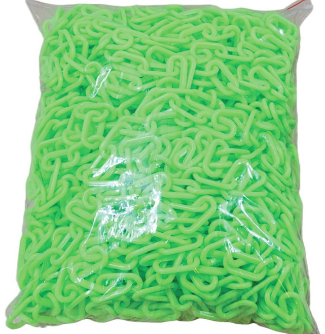 플라스틱체인 주차체인 출입금지, 형광 50미터 1봉지, 1개