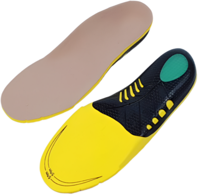 하니팁 기능성 깔창 군대 군인 군화 평발 운동화 신발, 블랙, 1개