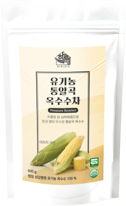 하루곳간 유기농 통알곡 옥수수차 리필팩, 1kg, 1개입, 4개