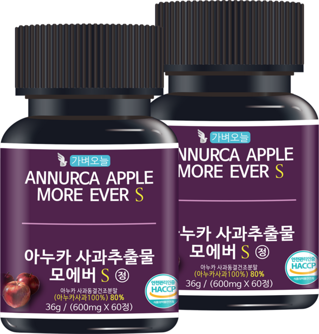 아누카 사과 분말 추출분말 비오틴 60정 2개월분 식약처 인정, 2개