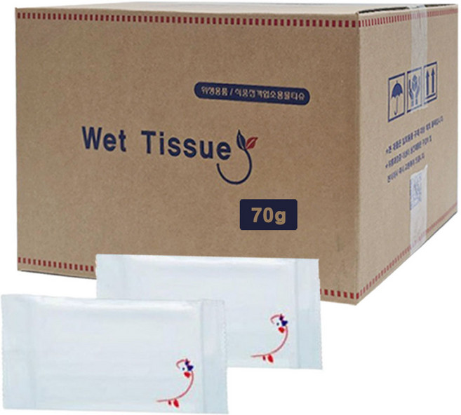 아이비물티슈 개별포장 업소용 물티슈, 400개, 1개입, 70g