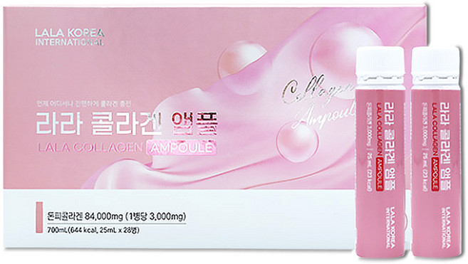 라라 마시는 콜라겐 앰플 액상콜라겐 하루 한병 4주분 콜라겐 84000mg, 28개, 25ml