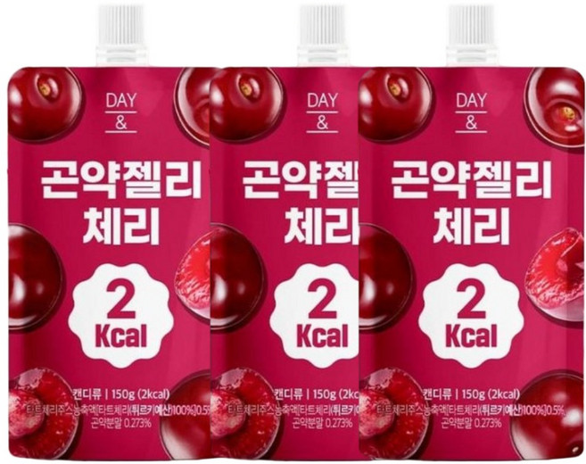 데이앤 2칼로리 곤약젤리 체리, 150g, 10개