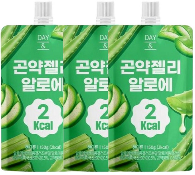 데이앤 2칼로리 곤약젤리 알로에, 150g, 10개