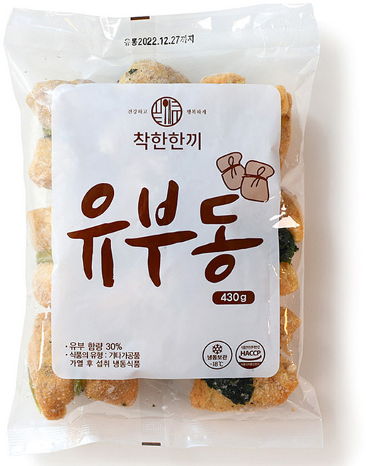 범표어묵 유부동 잡채유부주머니, 430g, 3개