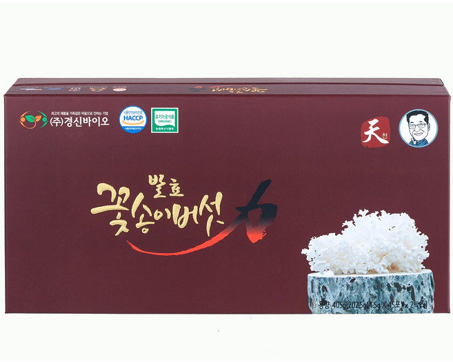 꽃송이버섯 효소 발효현미버섯 천 스틱형 90포, 405g, 1개