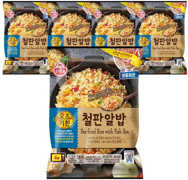 오즈키친 철판알밥 450g, 5개
