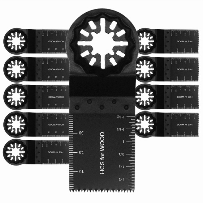 BINSTORE 스타락 멀티커터날 만능 컷터 보쉬 마끼다 디월트 우드용 34mm, 10개