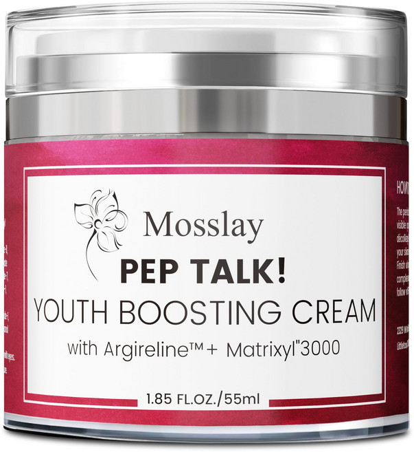 안티에이징 페이스 크림 - 콜라겐 펩타이드 히알루론산 비타민 C+E가 함유된 수분 공급 페이스 모이스처라이저 - 미세주름과 주름 개선 - 데일리 페이셜 모이스처라이저 55ml, 1개