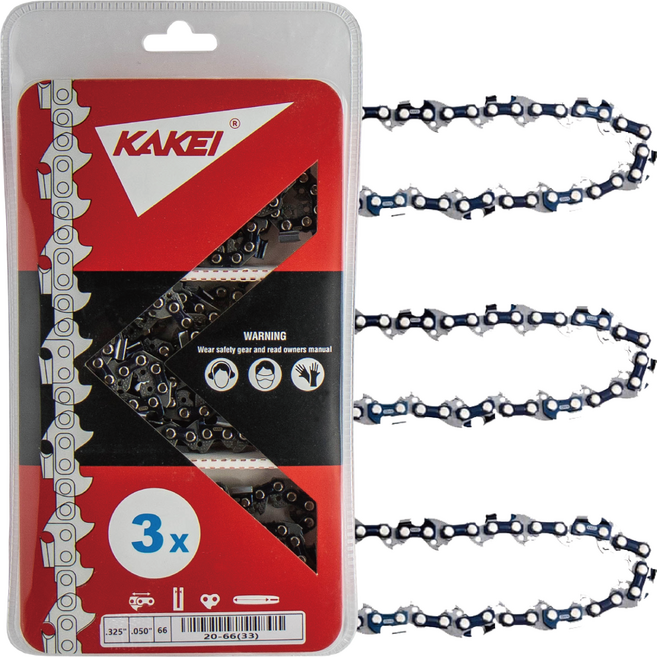 카케이 엔진톱날 체인톱날 20번 33날 3개 세트 40cm 제노아 G3802 허스크바나 445 SP33G 호환