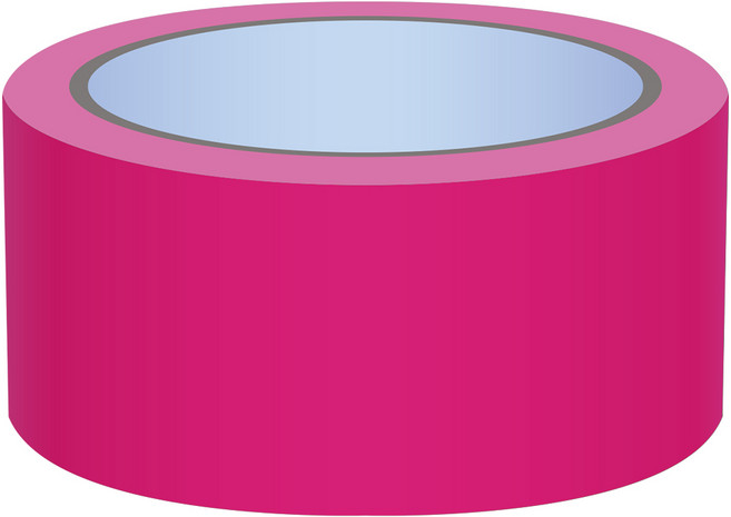 형광 면테이프 (48mm x 10m -50개입) 1box 핑크, 50개