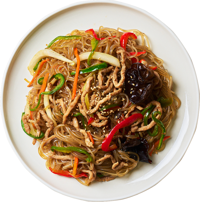 쿡솜씨 잔치잡채 밀키트 돼지고기 잡채 손님초대 생일상 예날 자른 당면100g 캠핑 데이트 홈파티, 1개, 100g