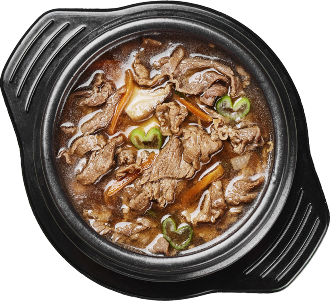 쿡솜씨 뚝배기불고기 밀키트 소고기 3종 버섯불고기 찐 다시마육수 뚝불 캠핑 데이트 홈파티, 1개, 540ml