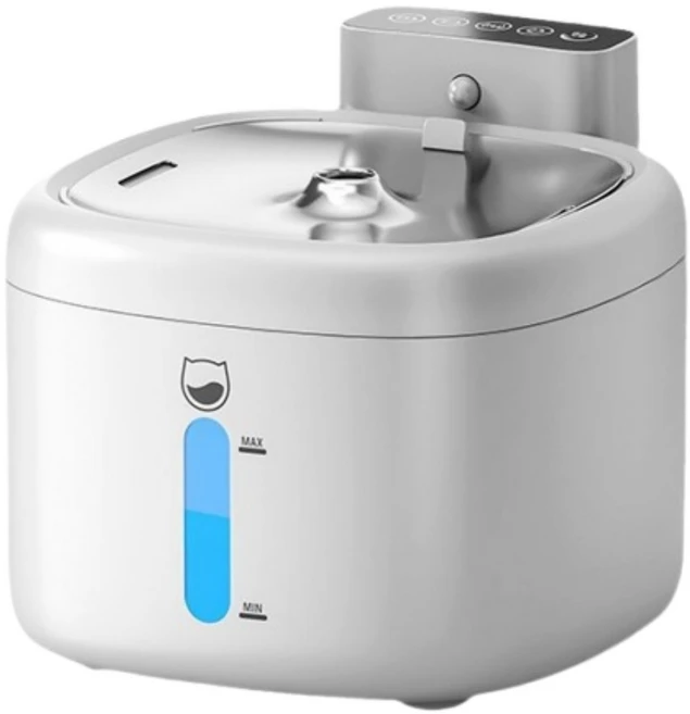 펫퓨리 고양이 강아지 정수기 A.I센서 움직임 감지 급수 2.2L, 1개, 화이트, 펫퓨리 PU-793 - 쿠팡