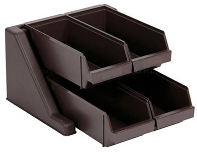 4구분류통 정리함 오거나이저 세트, 다크브라운-4구, 1개