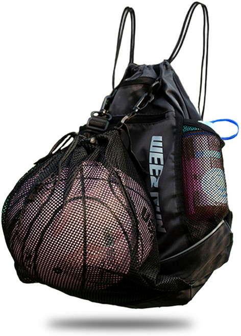 위즈런 스포츠 다용도 가방 축구 농구 배구 헬스 짐백, 블랙, 1개