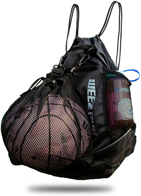 위즈런 스포츠 다용도 가방 축구 농구 배구 헬스 짐백, 블랙, 1개 - 쿠팡