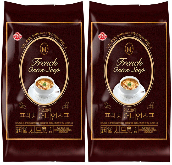 오뚜기 레스쁘아 프렌치 어니언스프 470g 2개