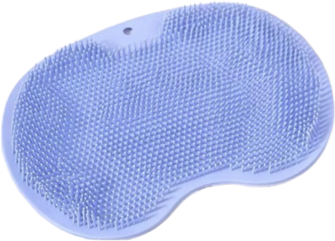 번쩍번쩍몰 풋 브러쉬 세척 매트, 1개, 블루