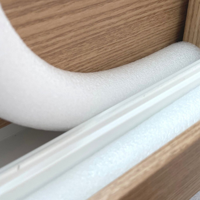 락키스 끼워넣는 원형 문풍지 20mm x 1M 가래떡 스펀지 샤시 틈막이 패드 문틈 창틈 틈새 우풍차단, 1개