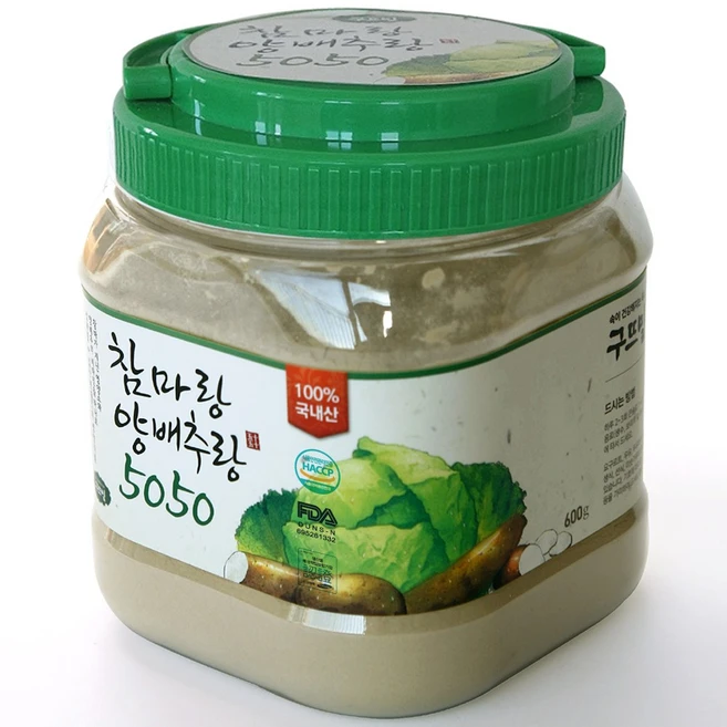 구뜨밀 마가루 양배추분말 참마랑 양배추랑 5050, 600g, 1개 - 쿠팡