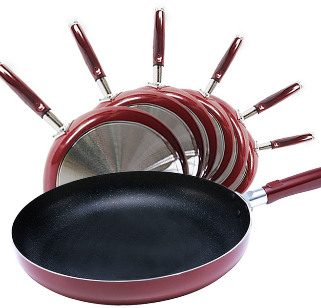 [국산] 유유마트 마블돌코팅 가벼운 프라이 후라이팬 업소용 가정용 (18~38), 26cm, 1개