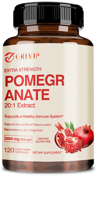 고농축 석류 추출물 엘라직애씨드 40% 함유 항산화 효과 면역력 지원 혈소판 건강, 1개, 60정