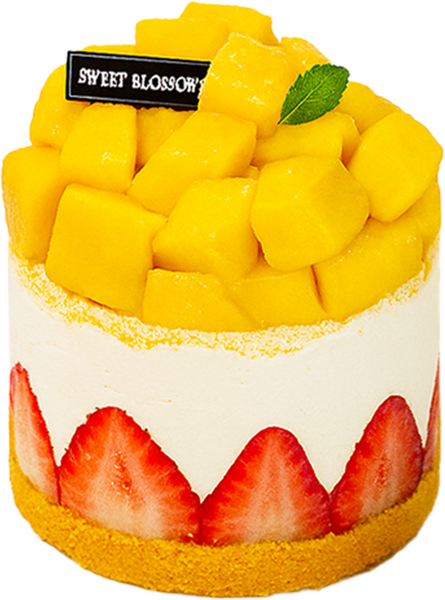 (평일 낮 12시전 주문 오늘출발) 케익팩토리 망고딸기케이크 망딸다담, 620g, 1개