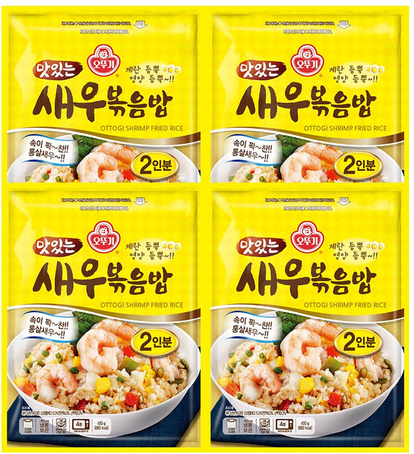 오뚜기 맛있는 새우볶음밥 450g 4개