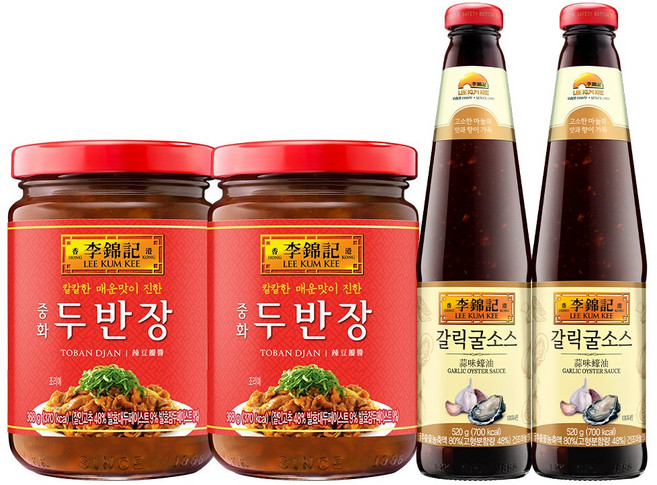 오뚜기 이금기 중화두반장 368g 2개+갈릭굴소스 520g 2개, 1개, 단품