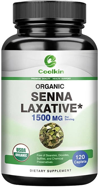 유기농 세나잎 천연 식물성 변비 완화 장 건강 지원 소화 기능 개선 자연스러운 배변 활동 유기농 인증 비건 캡슐 GMP 인증 무첨가 제품, 1개, 60정 - 쿠팡