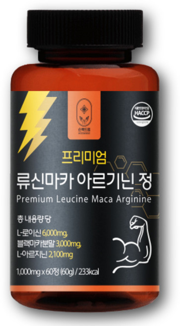 순백드림 필수아미노산 류신 아르기닌 단백질 타블렛, 3개, 60정