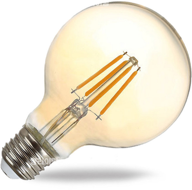 LED 에디슨 전구 G80 4W 램프 볼전구, 1개