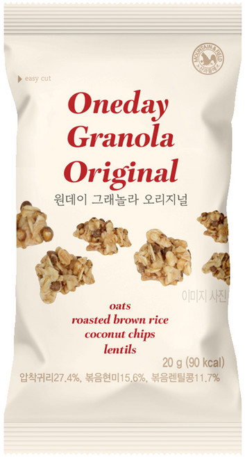 산과들에 원데이 그래놀라 오리지널, 20g, 30개