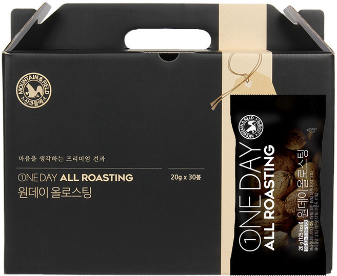 산과들에 원데이올로스팅 30입 하루견과류 선물세트, 1세트, 20g
