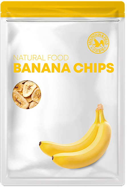 산과들에 바나나칩 500g 바른간식, 2개