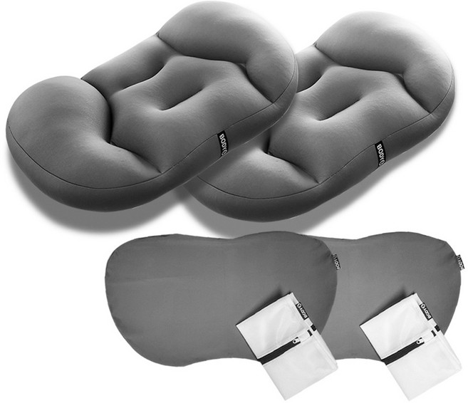 바디앤 통-세탁 깔끔 꿀잠 베개 (겉커버 + 전용세탁망 증정), 2개