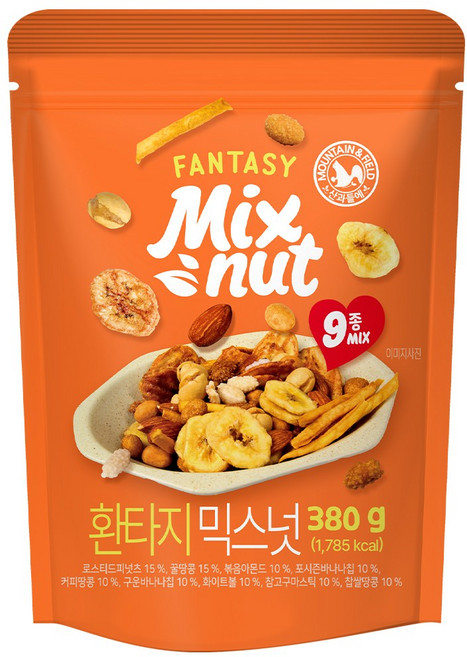 산과들에 환타지 믹스너트 380g, 2개