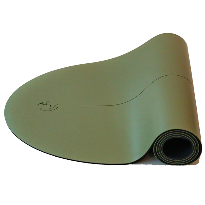 하티 하프문 논슬립 요가매트, 1개, 말차그린