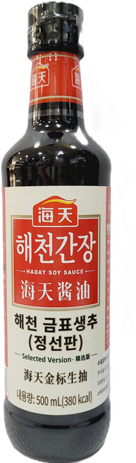 가리리봉상회 중국 성처우간장 냉채간장 500ml, 3개
