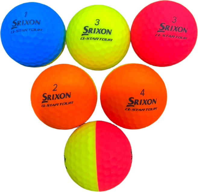 [프리미엄 정품 로스트볼] 스릭슨 Q-STAR 디바이드 무광 반반공 2피스 30개 S~A 최상급 퀄리티 로스트볼! 피스골프마켓, 1개, 30개입