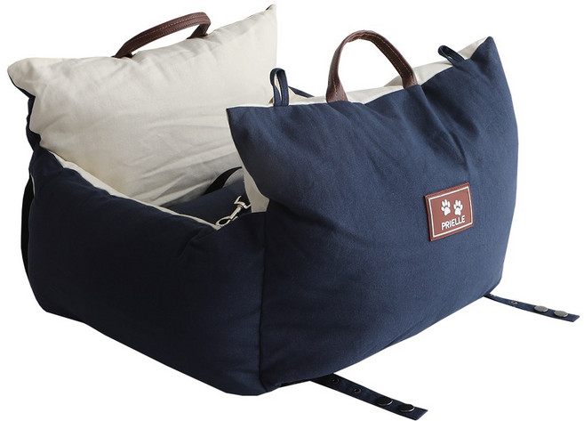 쁘리엘르 몰리 강아지 카시트, 네이비, 1개