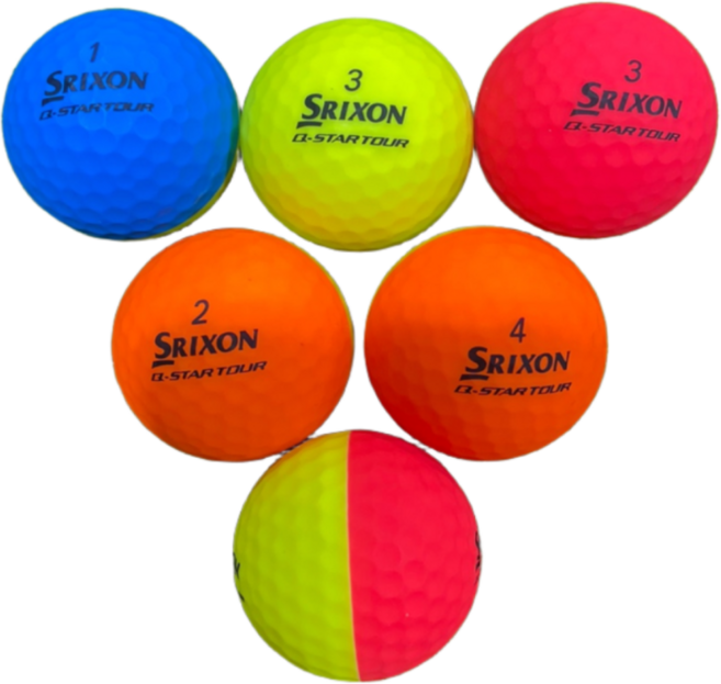 [재구매율 1위! 특A+] 스릭슨 Q-STAR 디바이드 반반공 2/3피스 20개 최상급 퀄리티 로스트볼 비거리 향상 로스트볼 피스골프마켓, 1개, 20개입, 특A+