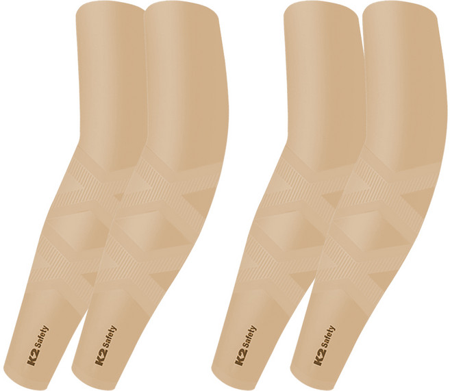 K2 safety 2x핏 쿨토시 자외선차단 팔토시 여름토시, 베이지2p+베이지2p, 1세트